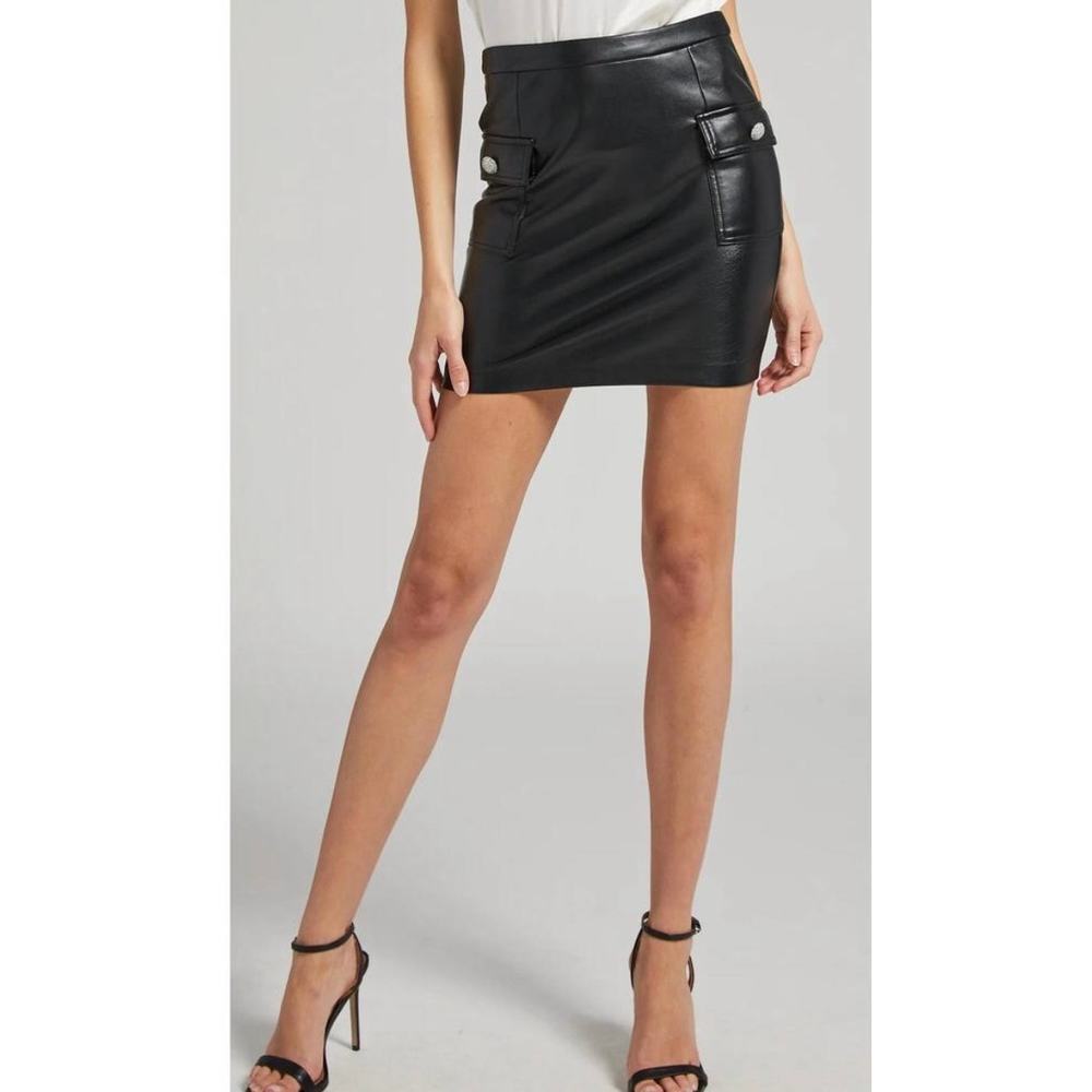 NEW NWT Generation Love Revolve Ari Vegan Leather Skirt size XS